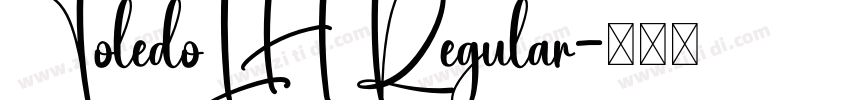 ToledoLH Regular字体转换